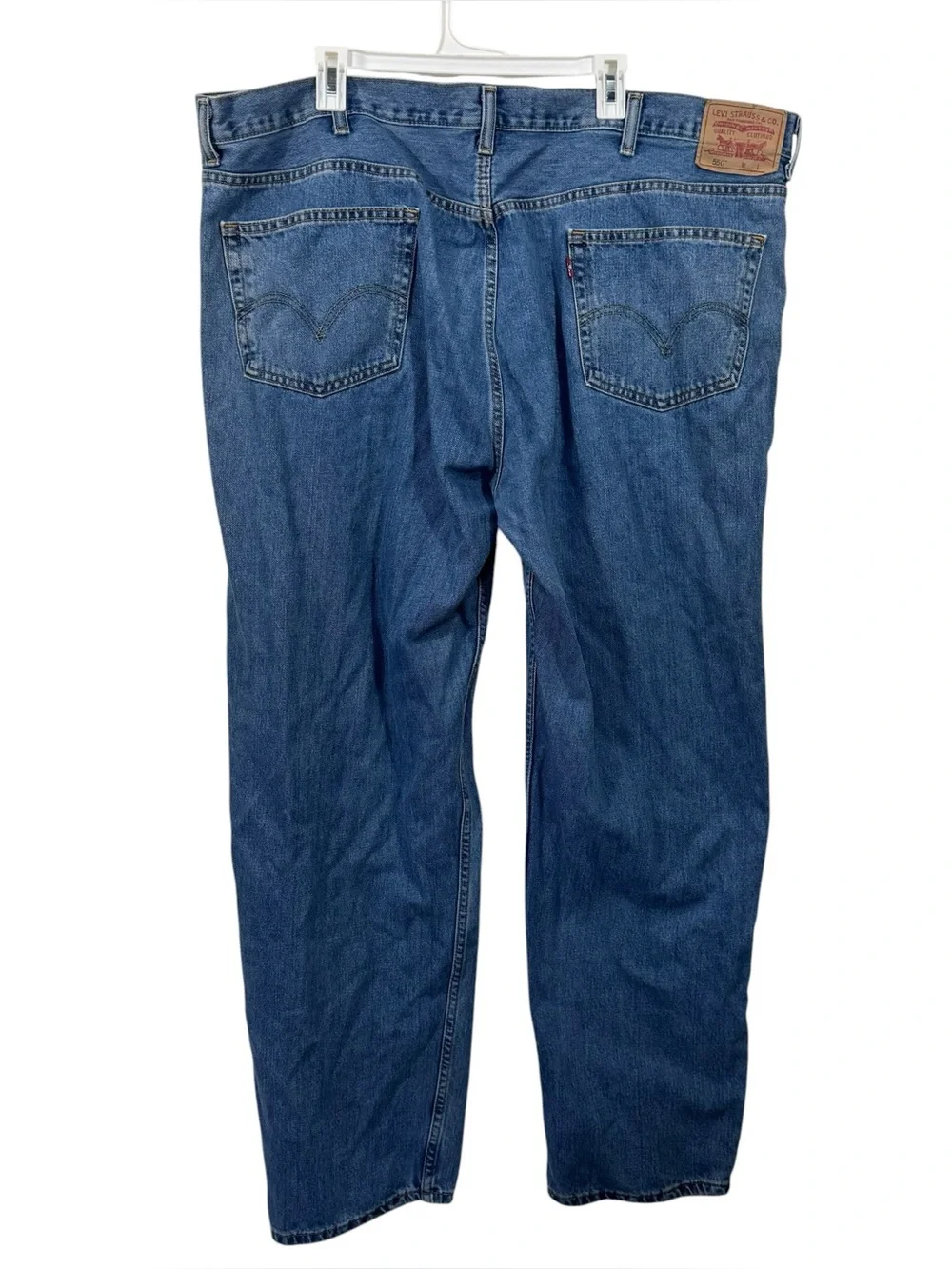 Levi's 550 48x34 Relaxed Fit Medium Wash Straight Leg Jeans